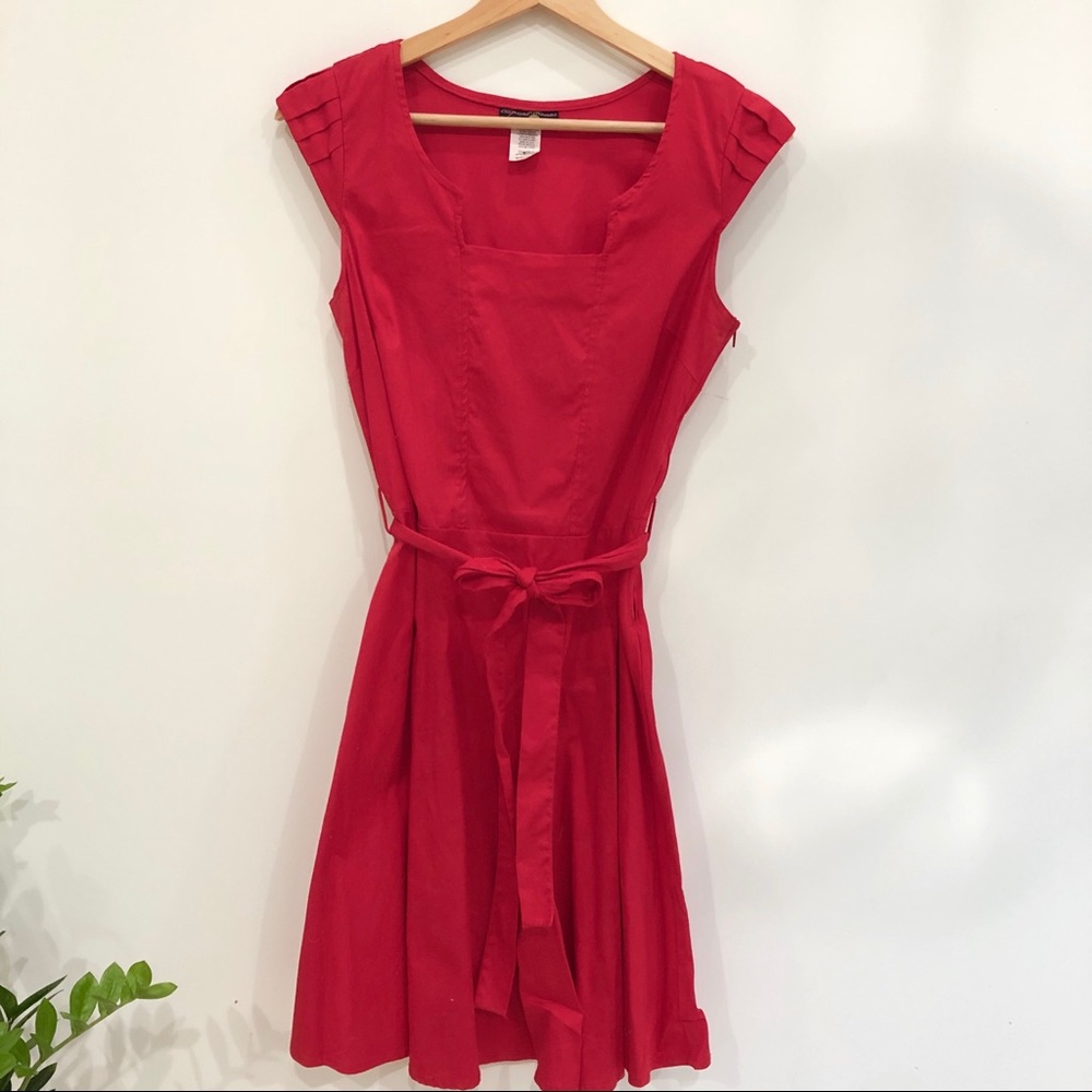 ModCloth Vintage pinup style red dress